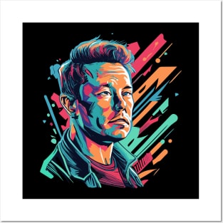 Elon Musk Posters and Art